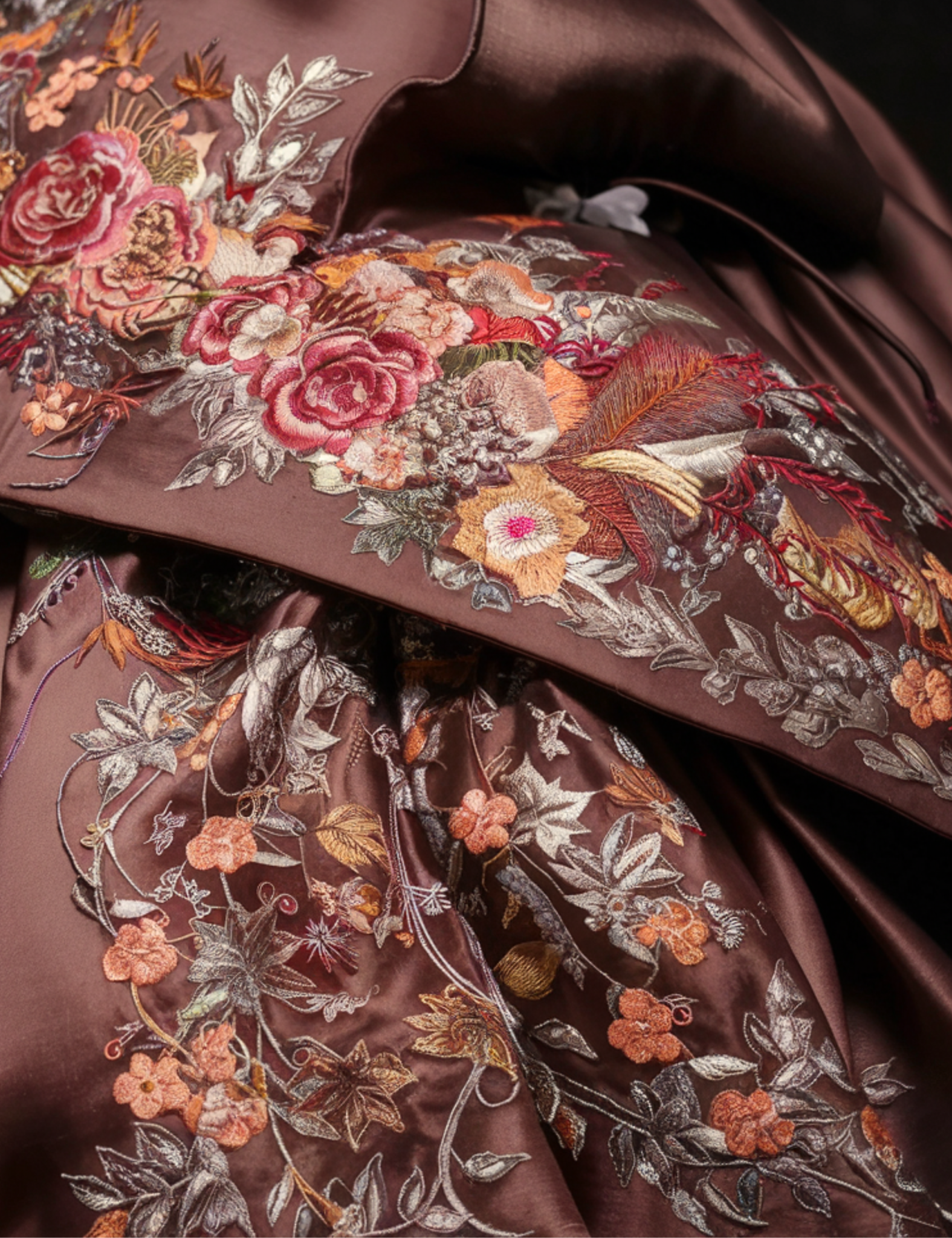 luxury-brocade-hanbok-design-burgundy-orange-navy-gold-embroidered-traditional-korean-dress-pleated-chima