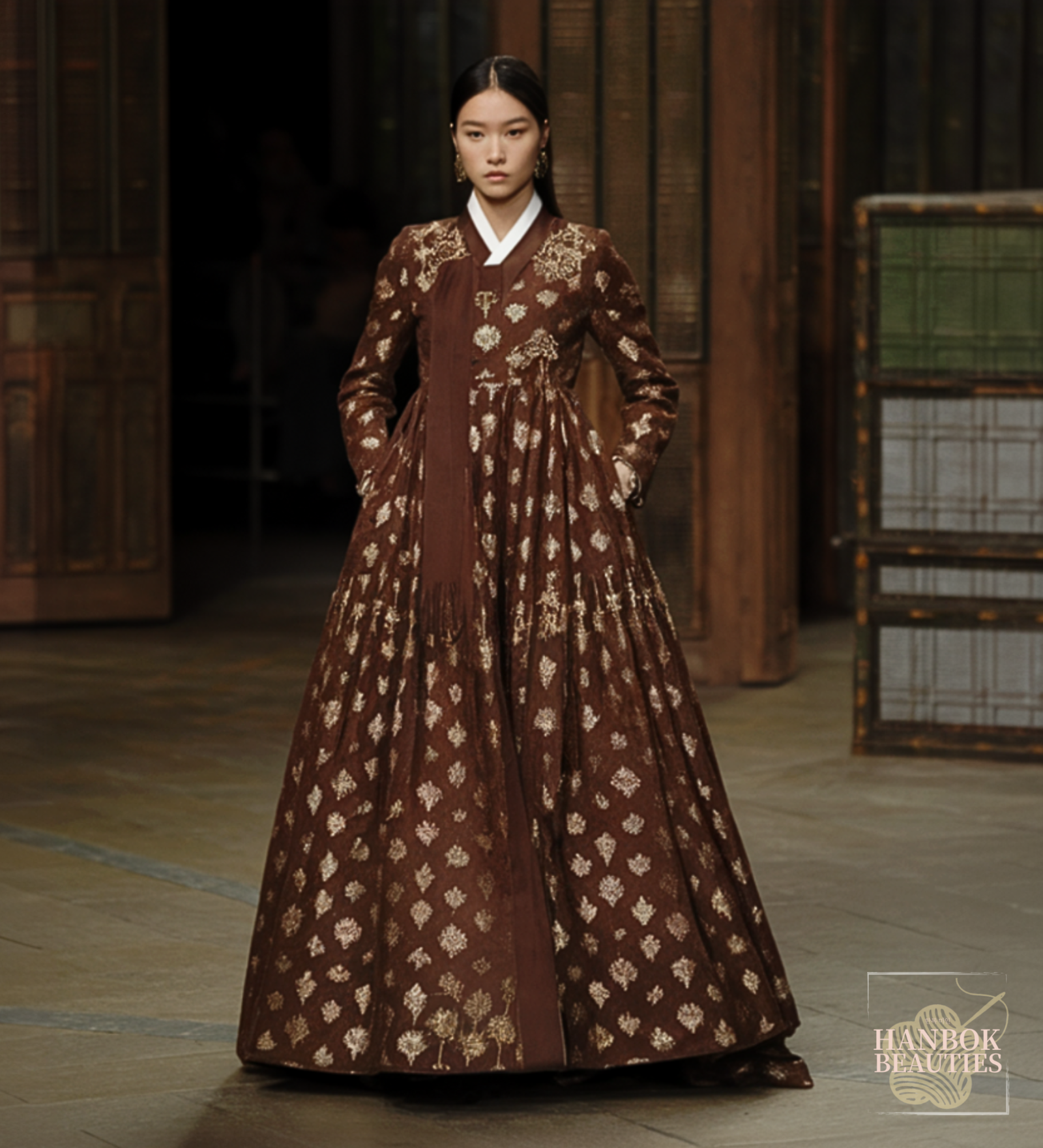 royal-brown-damask-hanbok-design-full-length-traditional-korean-dress