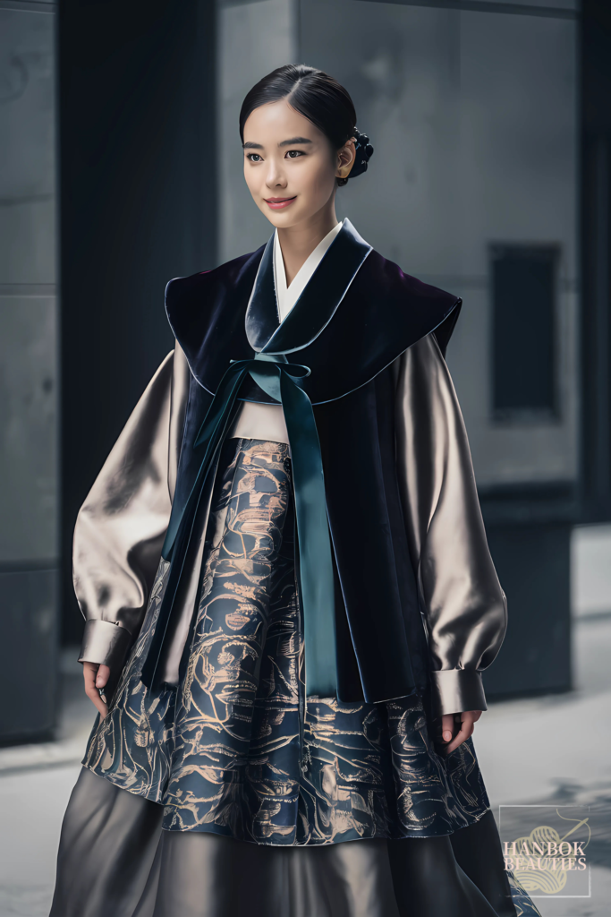 modern-hanbok-velvet-jeogori-metallic-brocade-womens-traditional-korean-dress-contemporary-design-winter-fusion